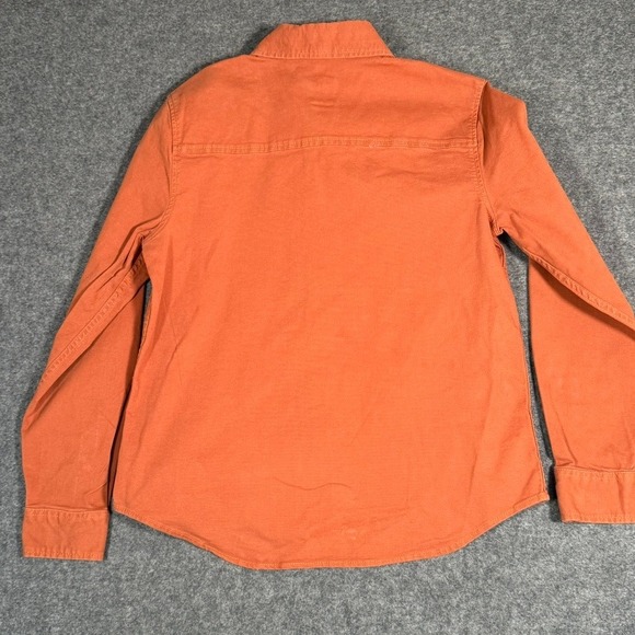 Topo‎ Designs Womens Organic Cotton Button Down Dirt Shirt LS Orange Sz Large - Picture 2 of 10
